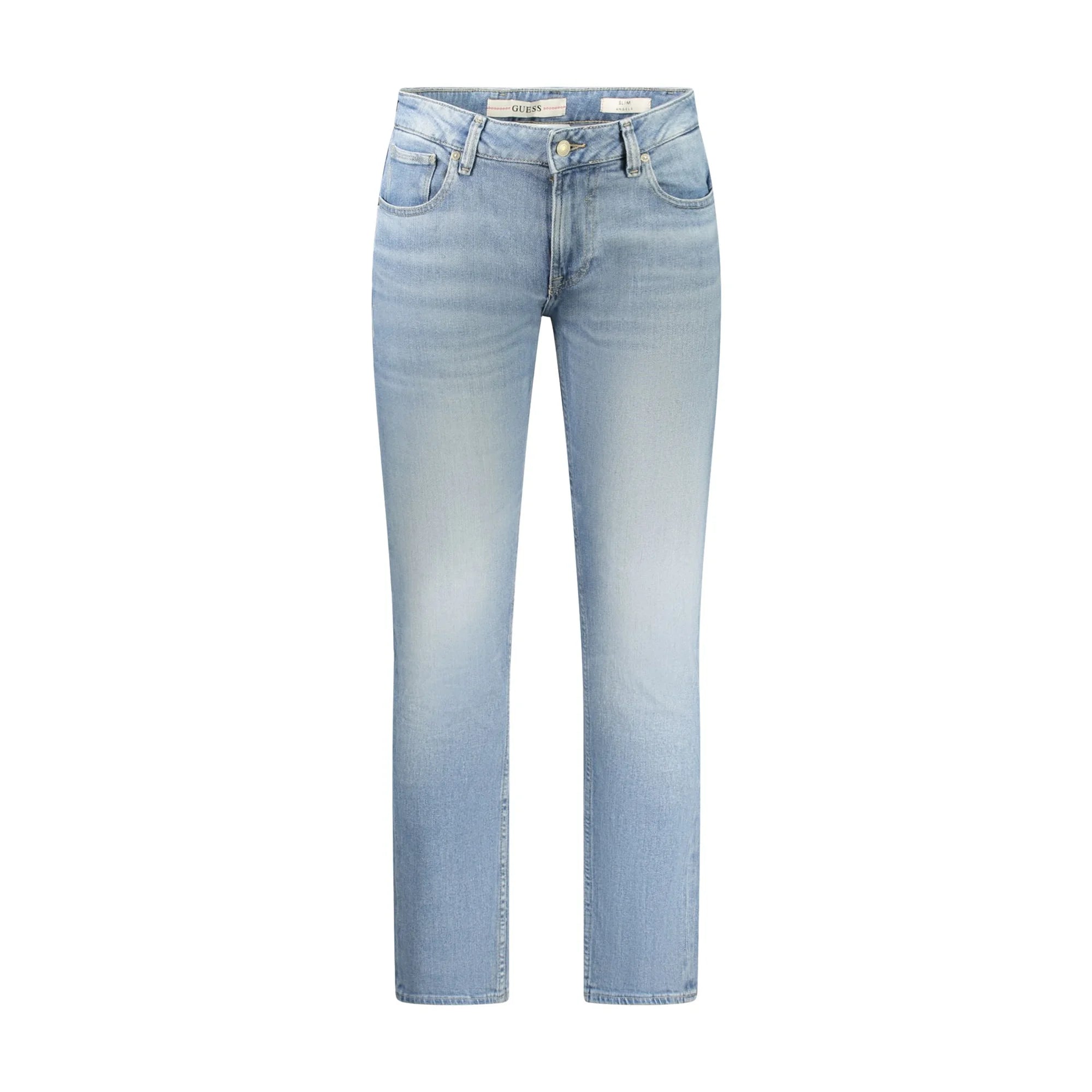 Guess Jeans Uomo Blu Effetto Slavato Logo - foto prodotto